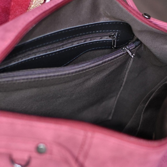 TAUPE Faux Suede Studded Bag - Picture 7 of 7